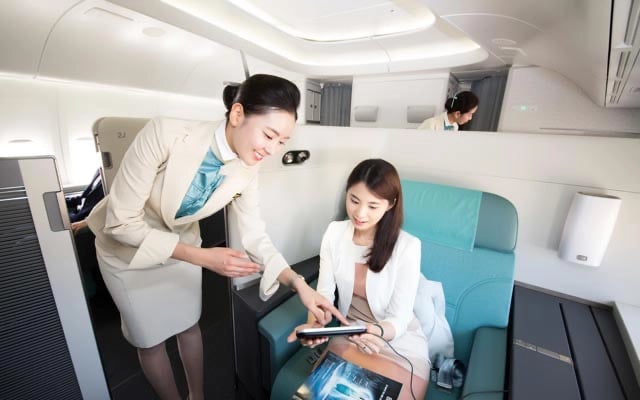 Korean Air First Class.