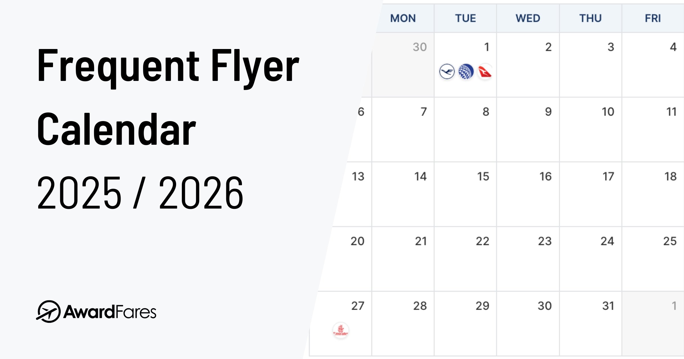 Ultimate Frequent Flyer Calendar: Track All Airline Loyalty, Route & Fleet News