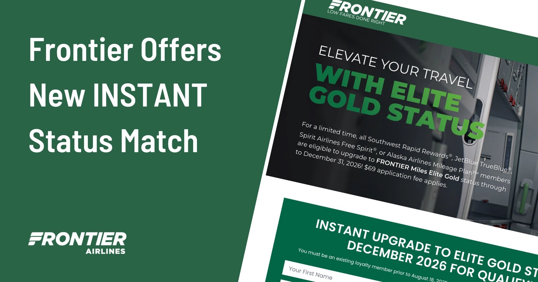 Frontier Status Match: Get Gold Status for $69 (2025 Guide)