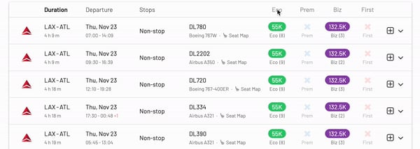 Find cheap Delta SkyMiles award flight with AwardFares.