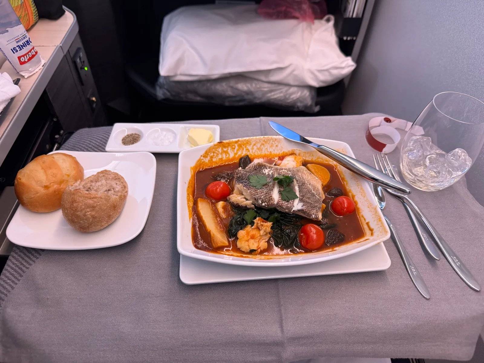 JAL Sky Suites Main Course