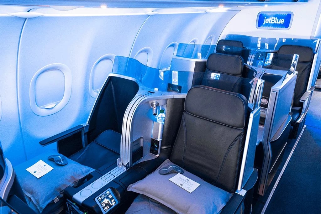 Book JetBlue Mint Cabin on A320 Classic.