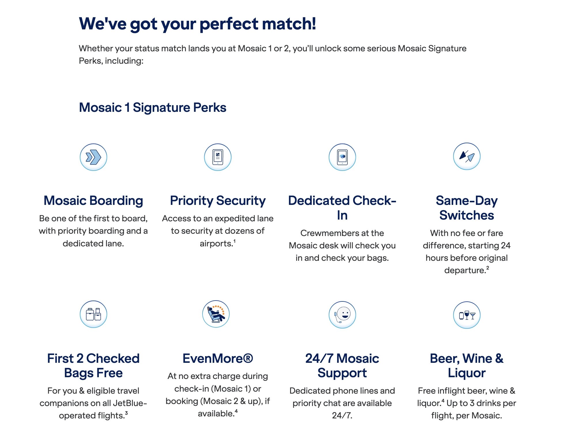 JetBlue TrueBlue Status Match Offer in 2025