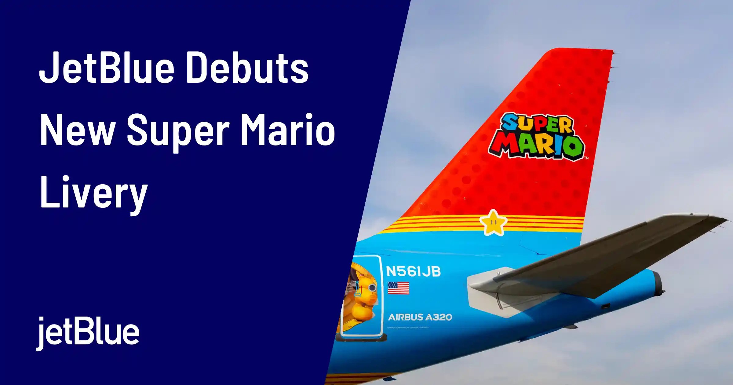 JetBlue Launches a New Super Mario Jet
