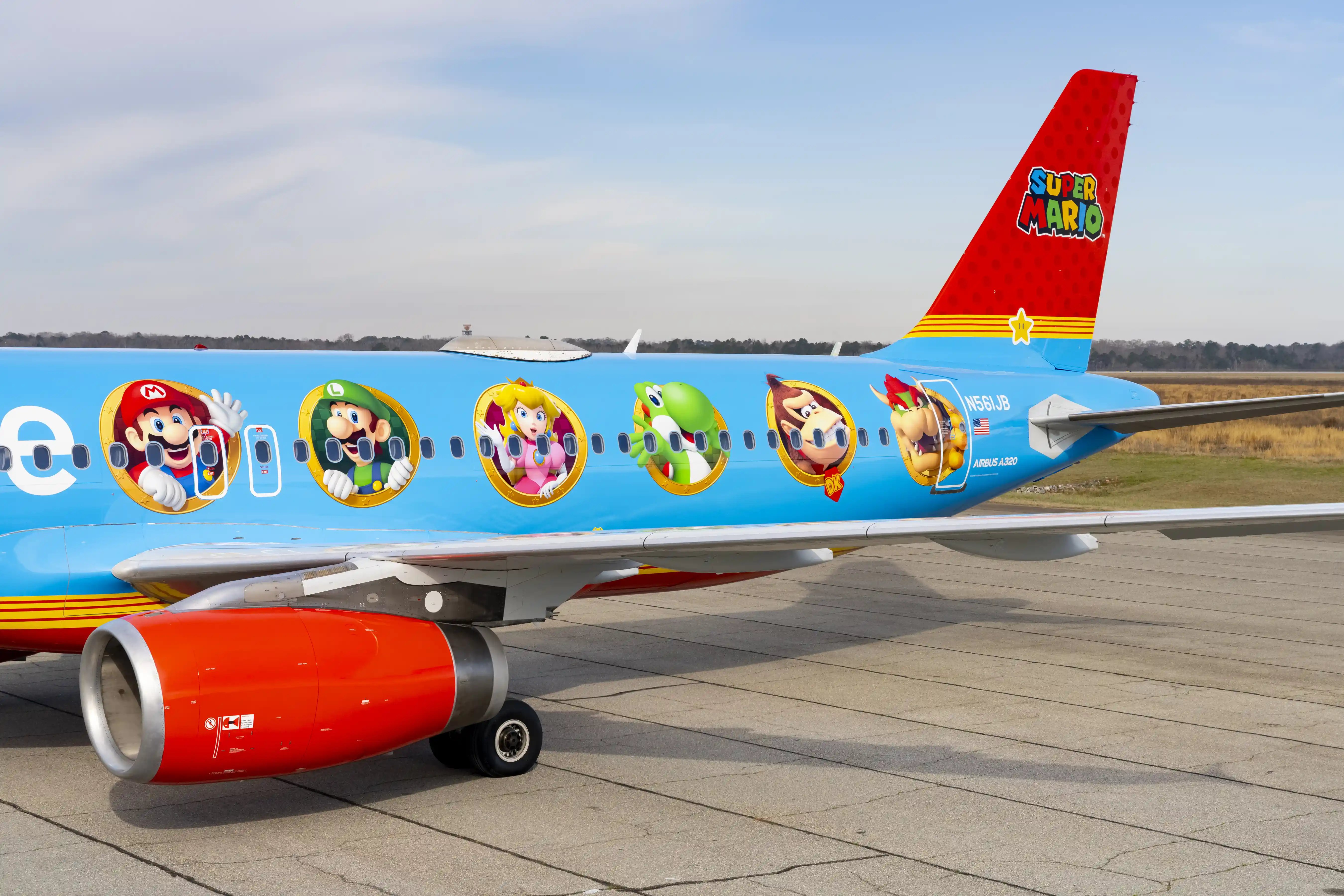 JetBlue Launches a New Super Mario Plane: Cloudtop Cruiser