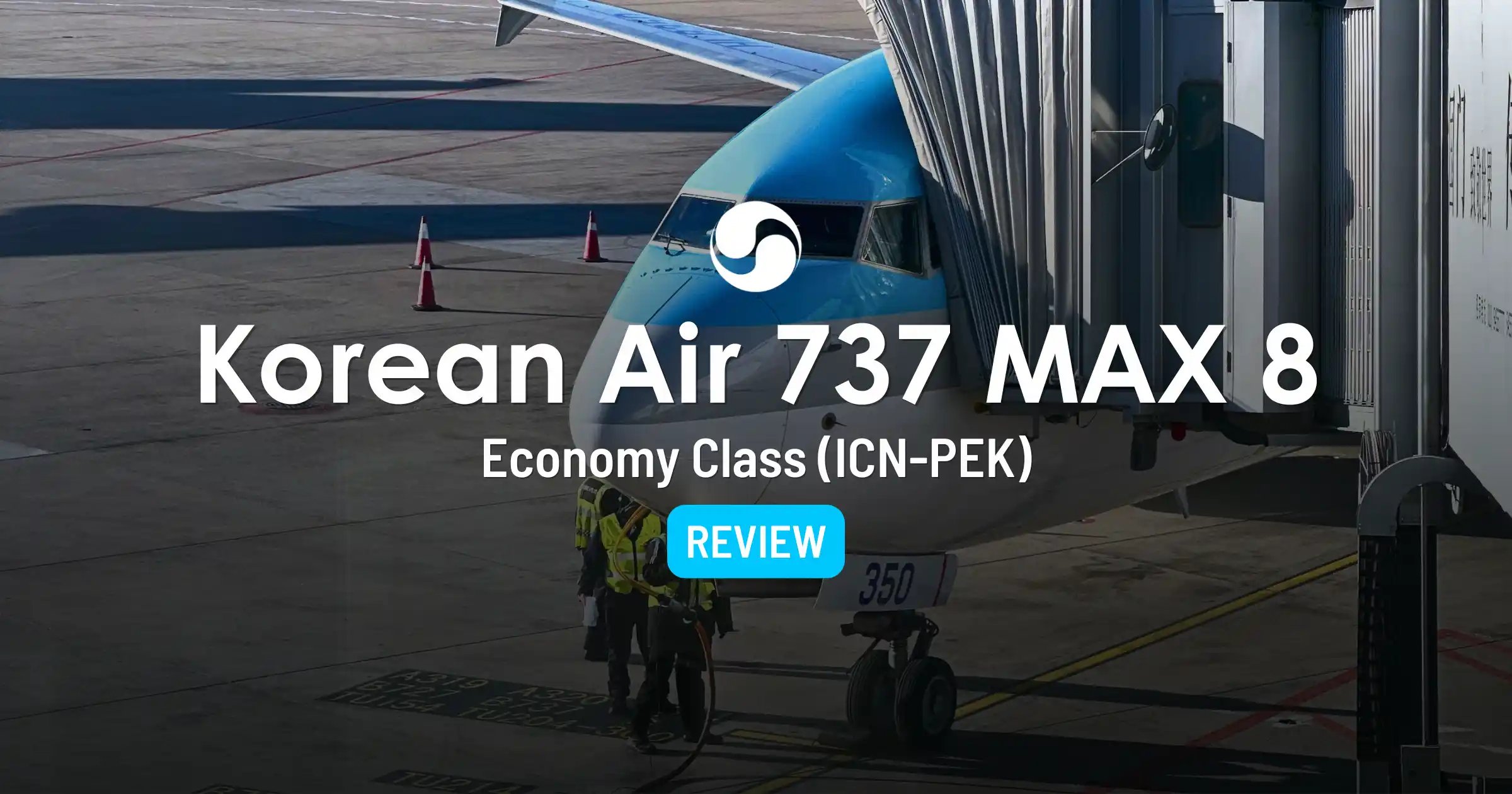 Clase Económica de Korean Air Clase en el 737 MAX 8: De Seúl a Pekín