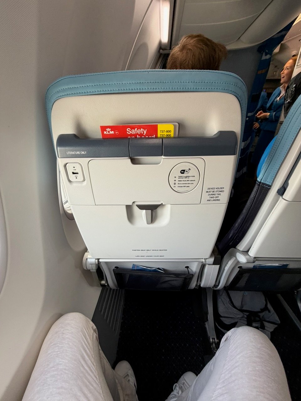 KLM ARN AMS legroom on the KLM Amsterdam to Buenos Aires review.