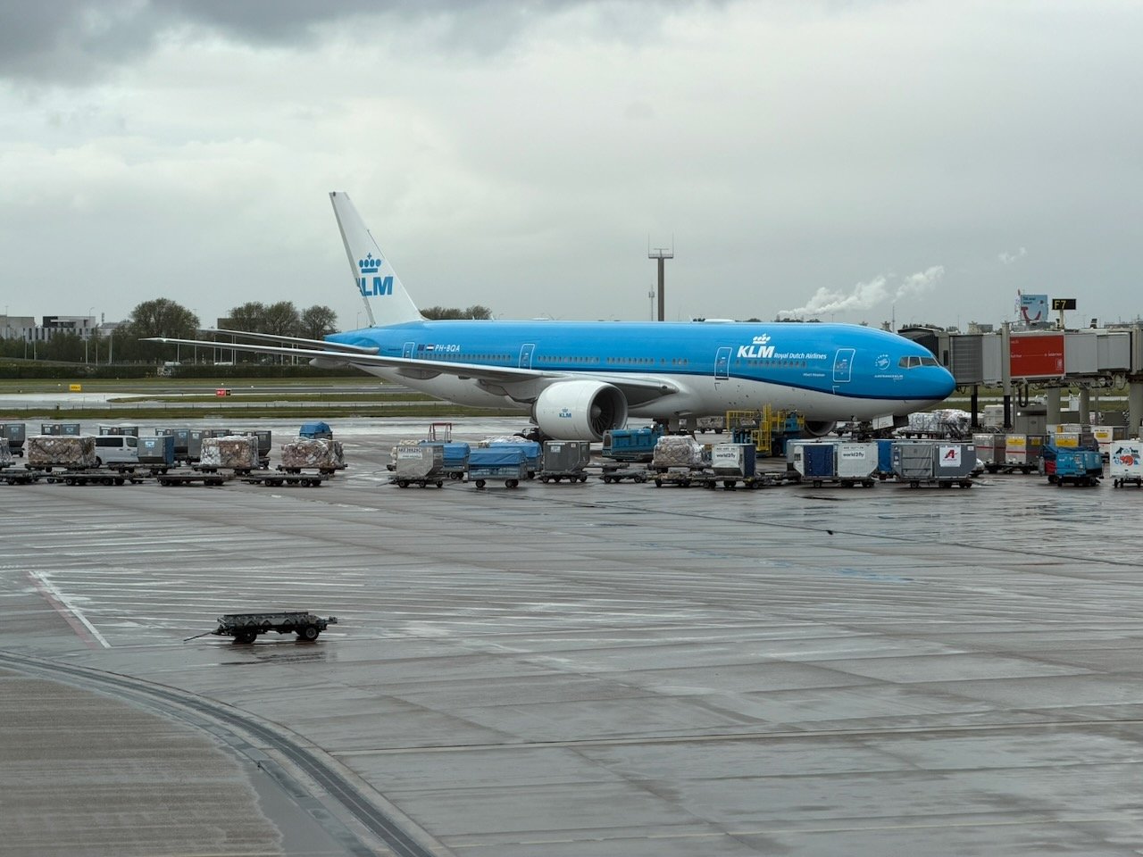 Amsterdam Schiphol KLM long haul aircraft on the KLM Amsterdam to Buenos Aires review.