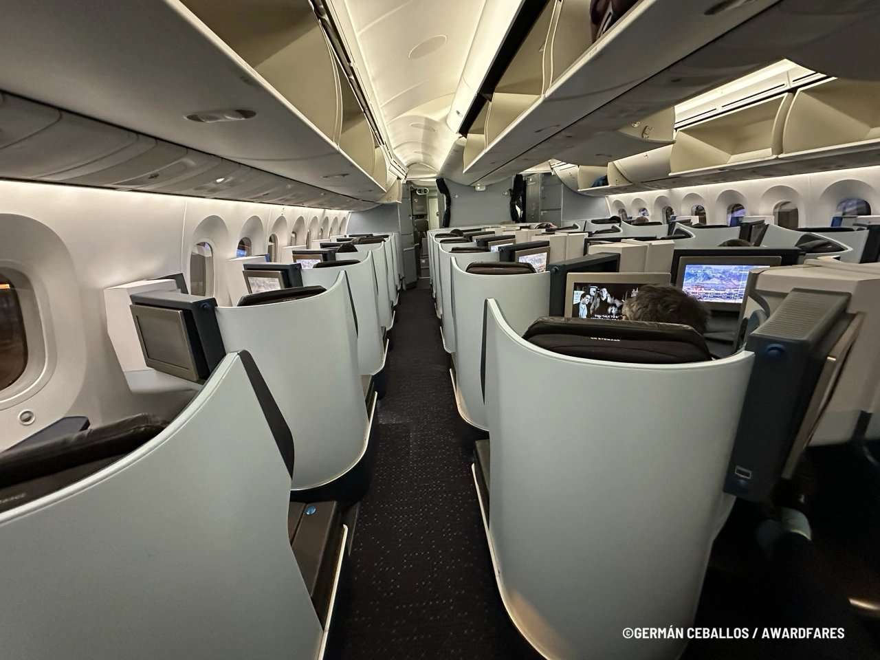 KLM 787-9 World Business Class: Buenos Aires to Santiago.