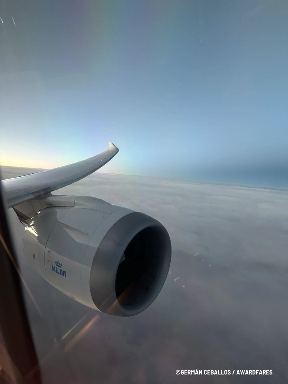 Stunning view of the snow-capped Andes mountains from the aircraft window.