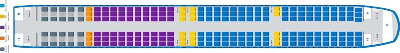 KLM A321neo Seatmap.