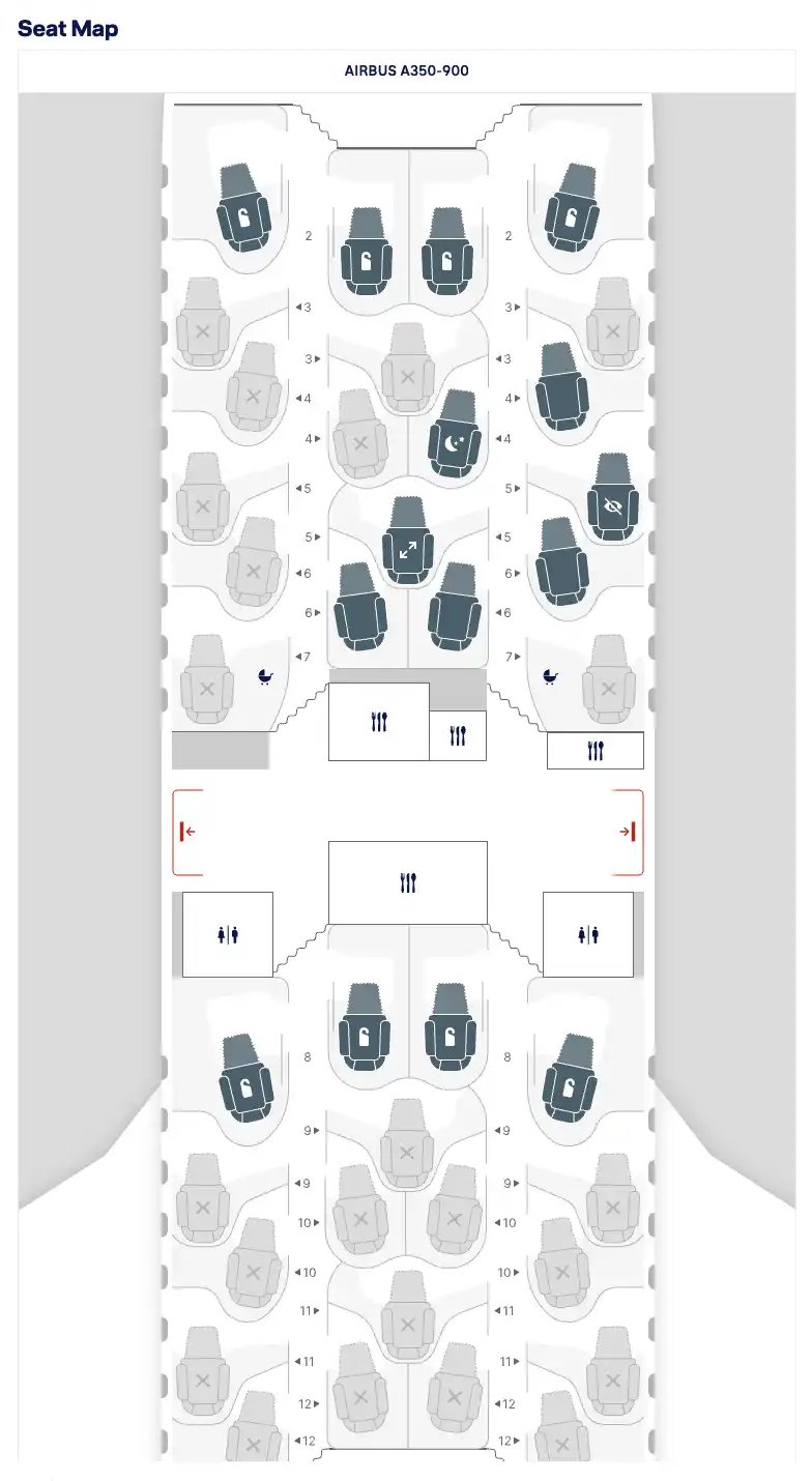 Lufthansa A350 Allegris Business Class Configuration (Credit: Lufthansa)