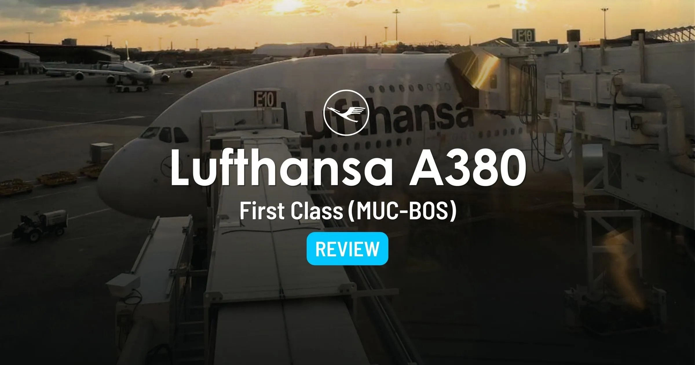 Cover image for Lufthansa A380 First Class Review: Munich to Boston