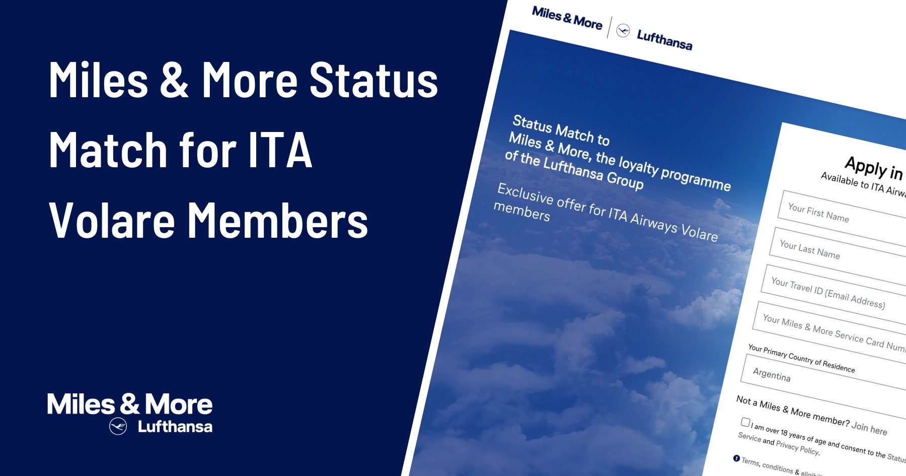 Lufthansa's Free Status Match: Turn Your ITA Volare Status into Star Alliance Gold Until 2027