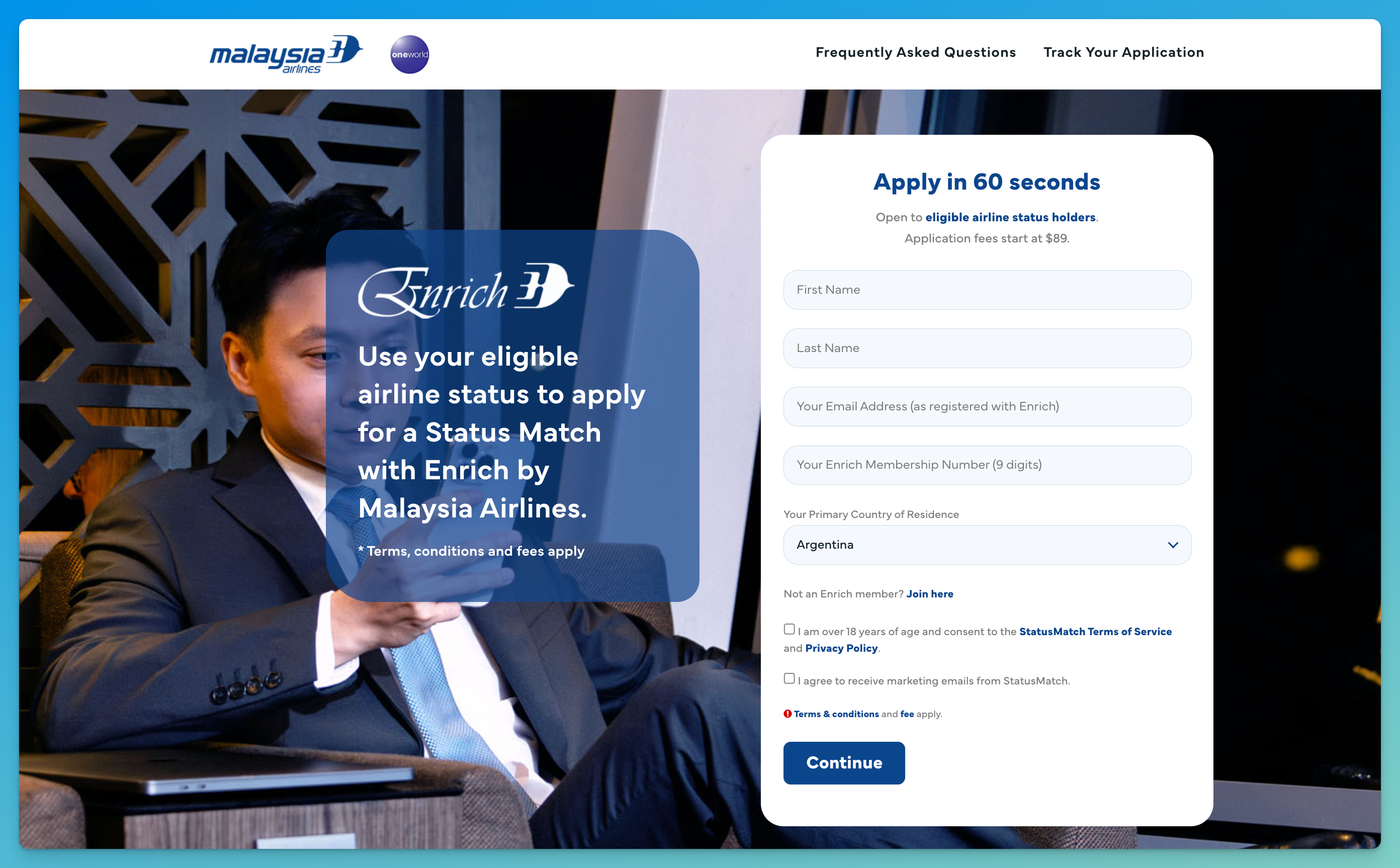 Malaysia Airlines Enrich Status Match 2026