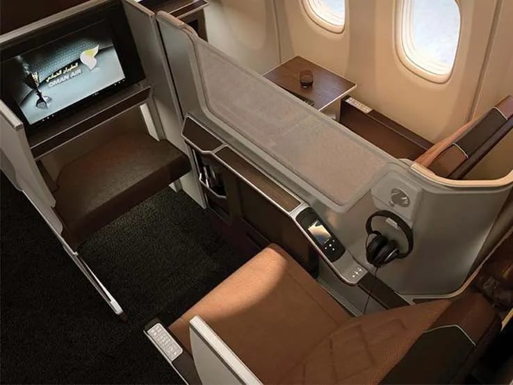 Oman Air 787 Business Class.