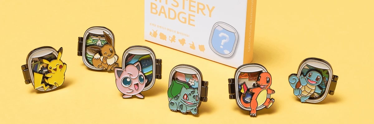 Pokémon-themed in-flight items and aprons.