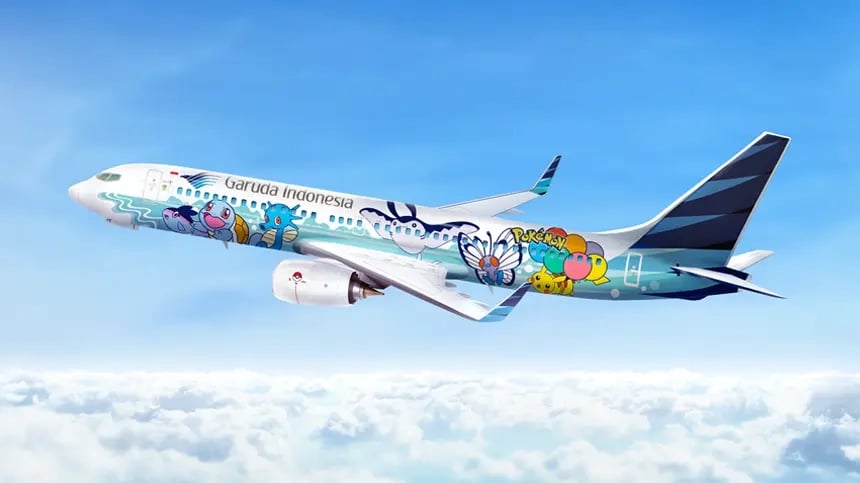 Garuda Indonesia: Pikachu Jet GA 1