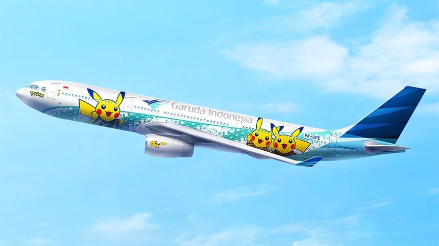 Garuda Indonesia: Pikachu Jet GA 2
