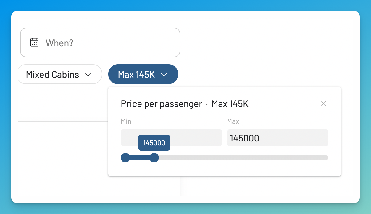 Using the Max Price filter to cap Qantas Points spend in AwardFares.