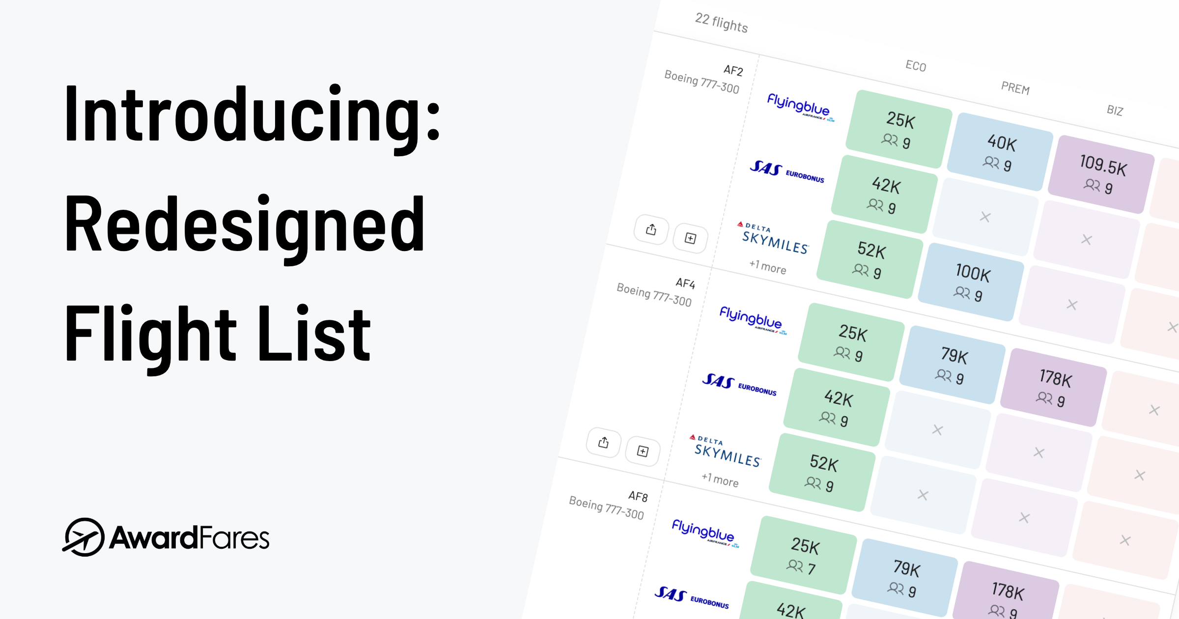 Cover image for A Redesigned Flight List: Clearer Results and Pricing Across Programs