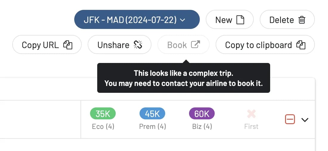 Building a round-the-world award flight with AwardFares.