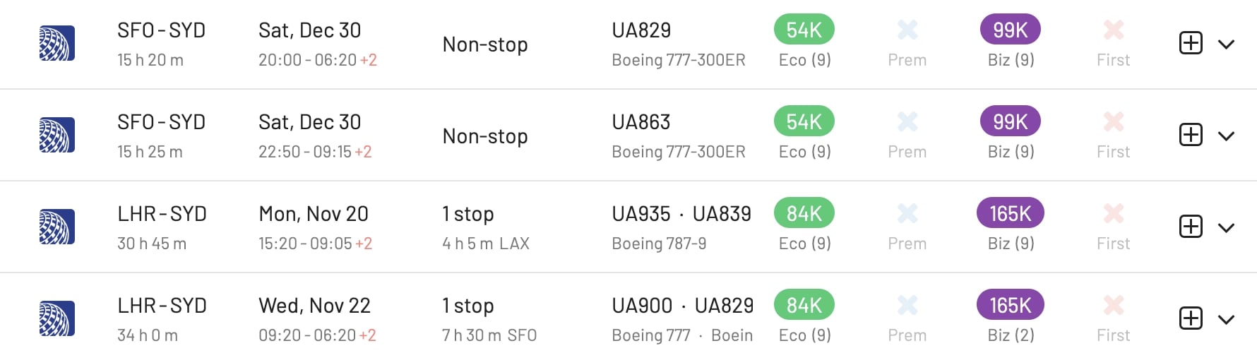 United Polaris Business Class With SAS EuroBonus Points (AwardFares).