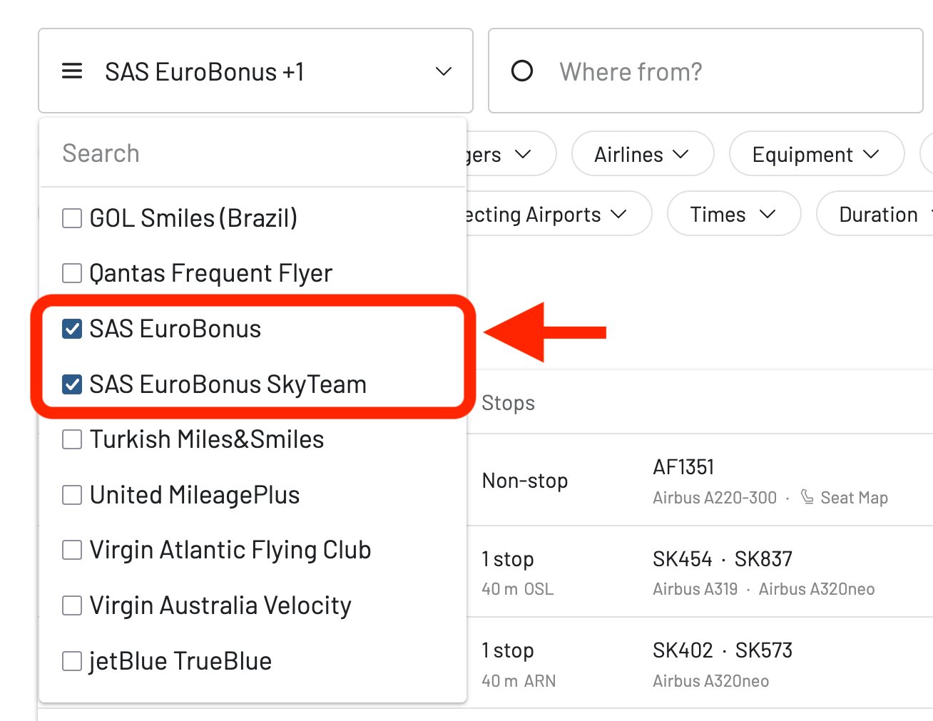 Starting November 7th, 2025, there will be two separate programs for SAS EuroBonus and SAS EuroBonus SkyTeam