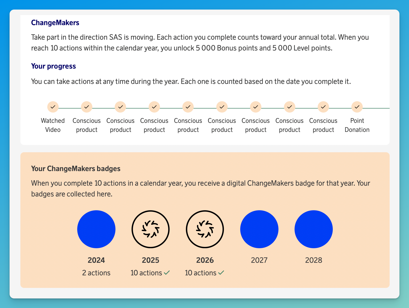 EuroBonus ChangeMakers program