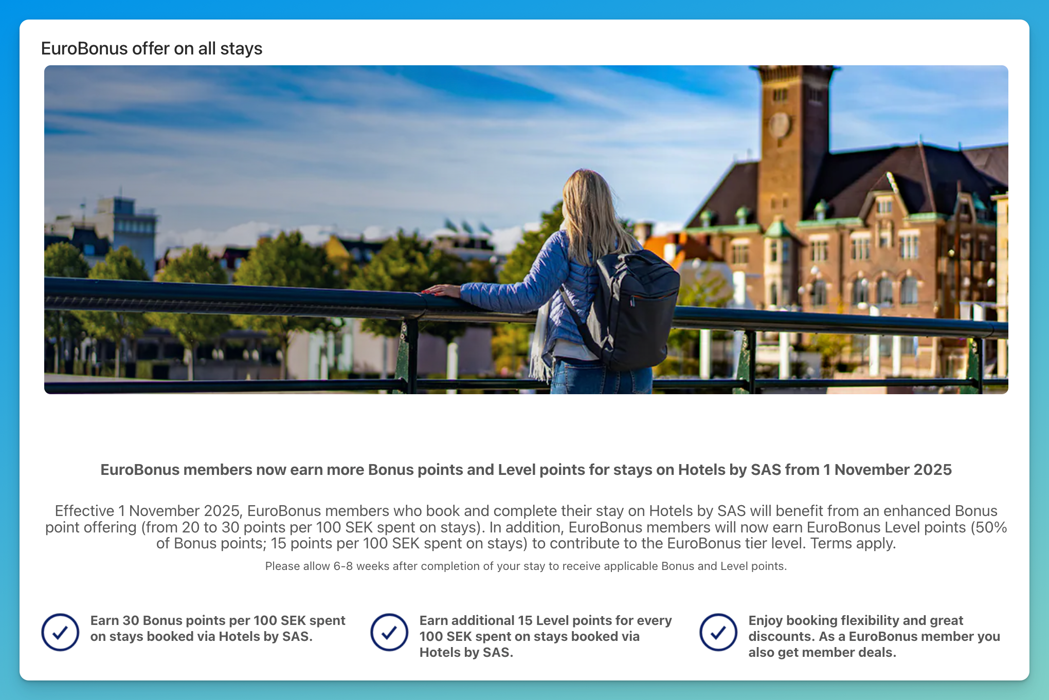 SAS Hotels by SAS Booking Portal.