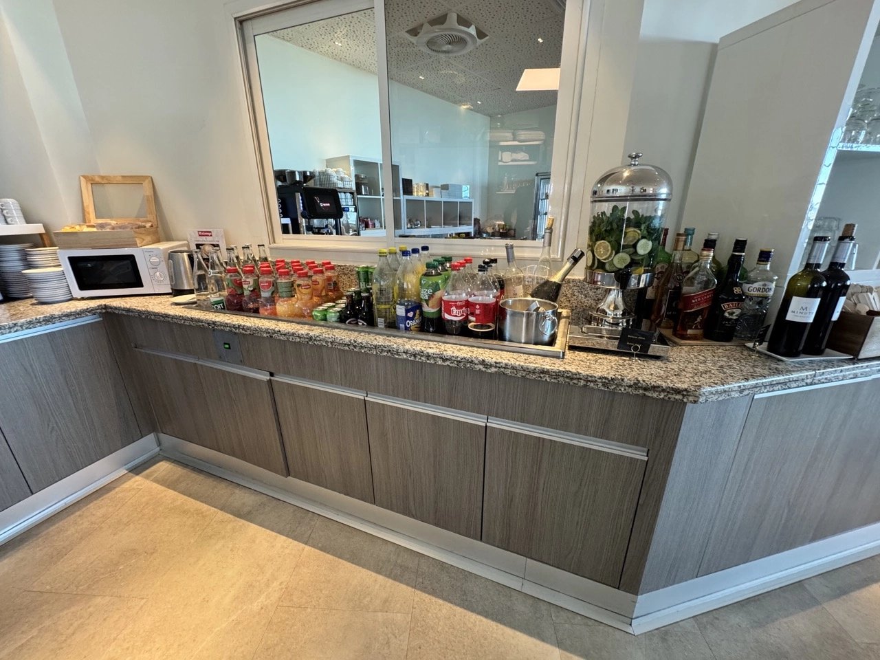 Seating area in the Infinity Lounge.