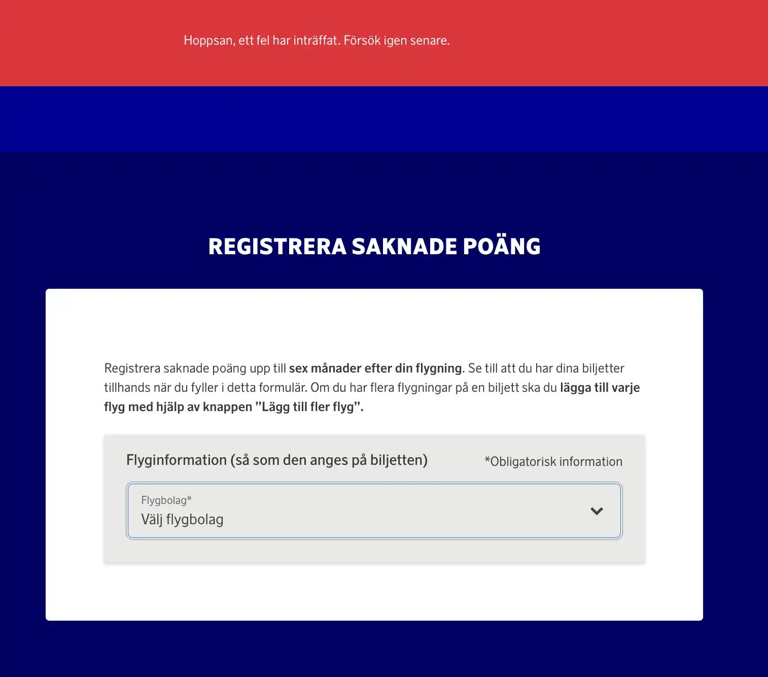 SAS rolls out new EuroBonus awards search portal (Beta)