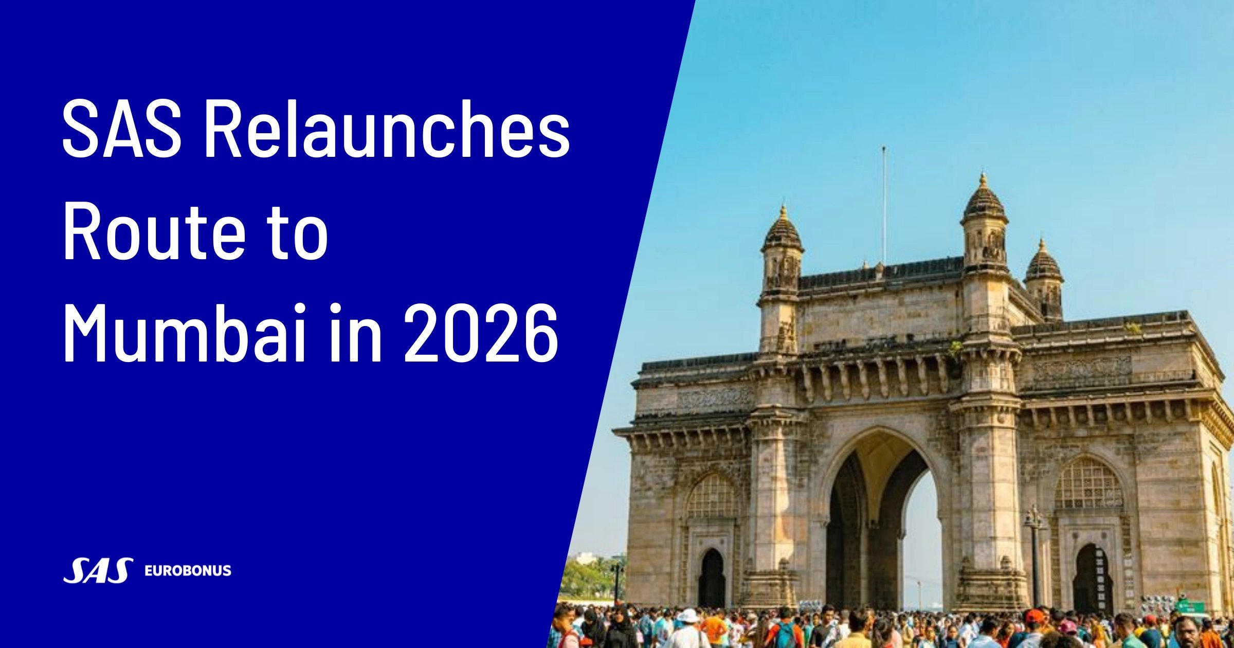 SAS Returns to India: New Copenhagen–Mumbai Route in 2026