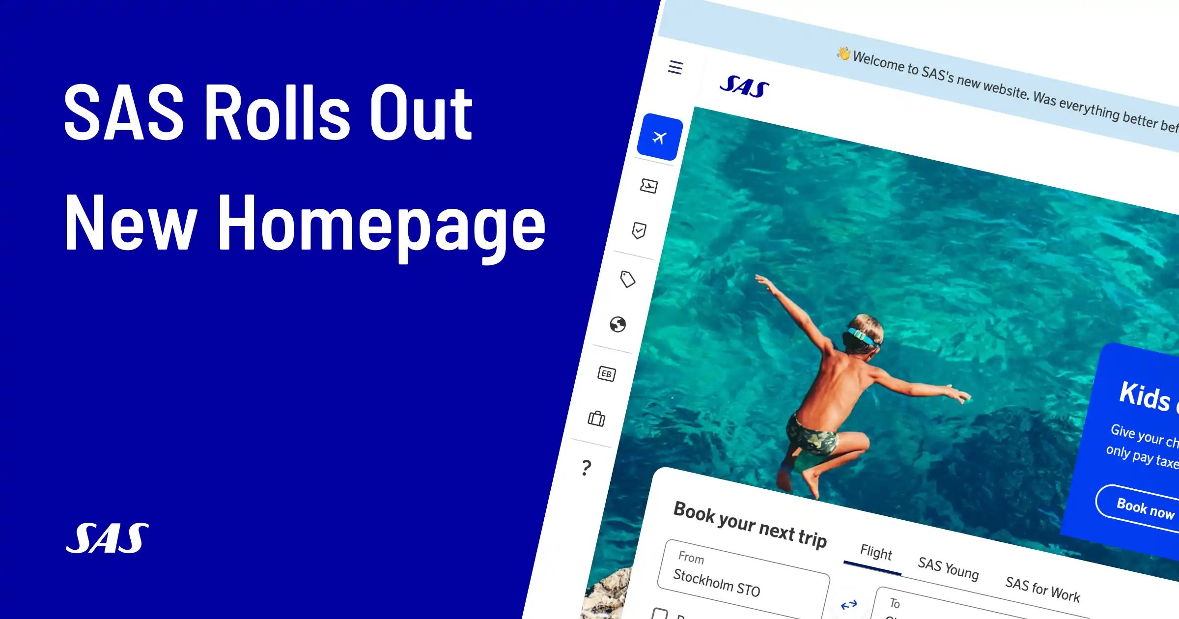SAS Rolls Out New Redesigned Homepage