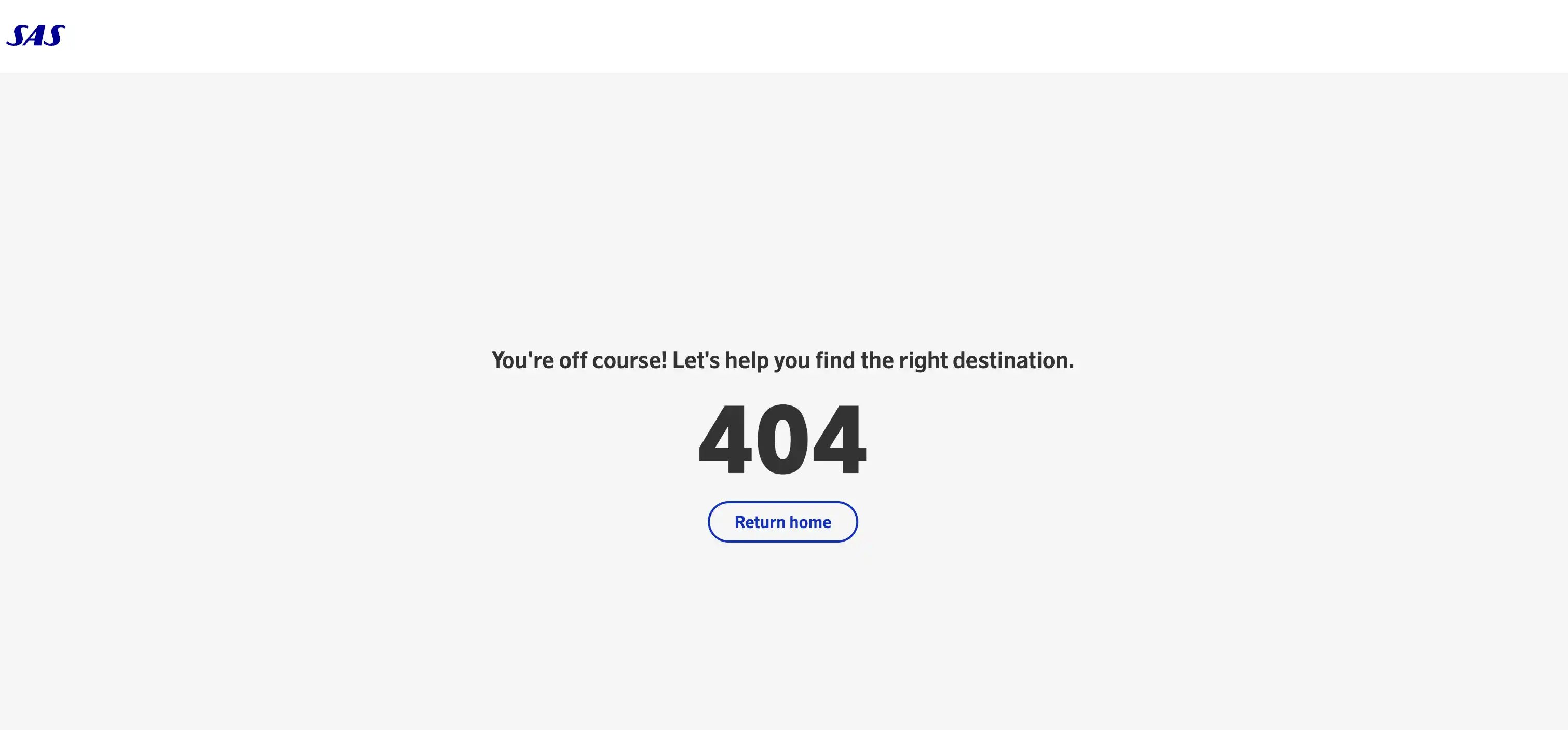 SAS new homepage under beta.flysas.com