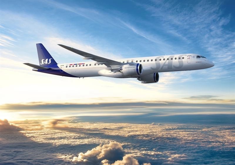 SAS Places Record Order for 55 Embraer E195-E2 Jets