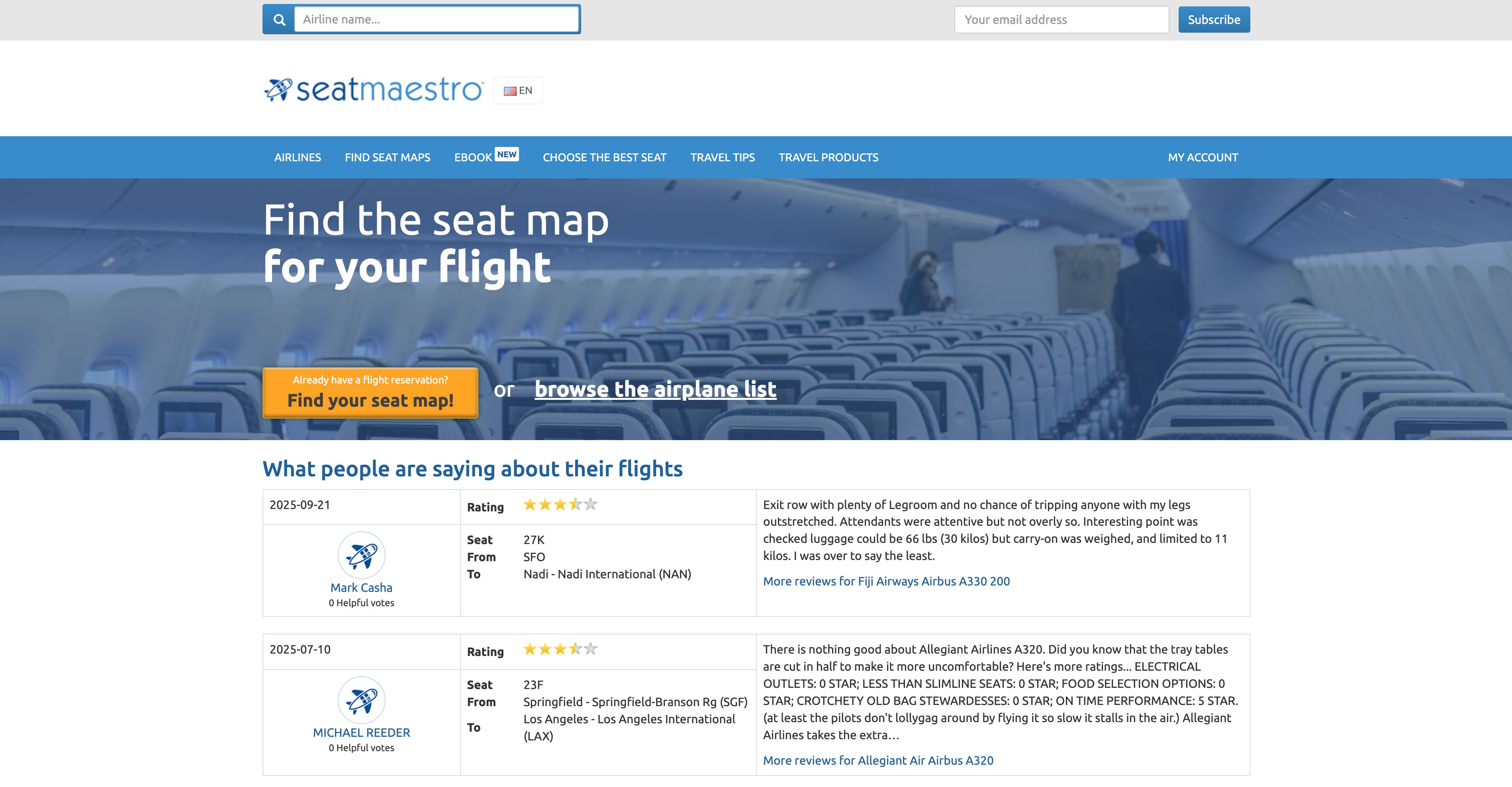 Best SeatGuru Alternatives in 2025: SeatMaestro