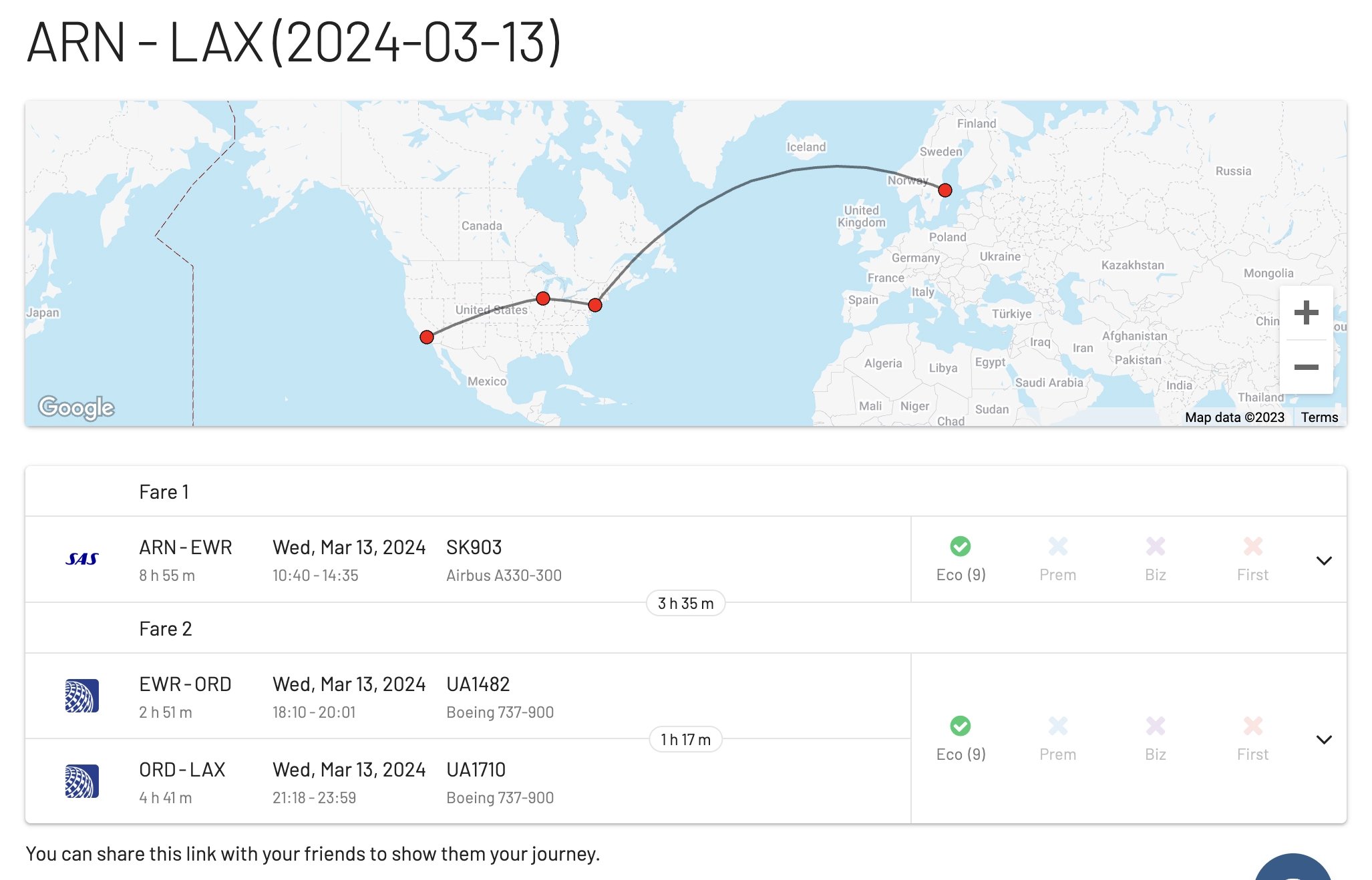 Empty Journey in Journey planner.