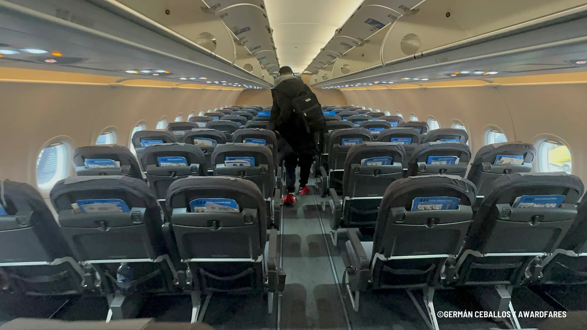 Scandinavian Airlines SAS A320neo Economy Class from London LHR to Copenhagen CPH
