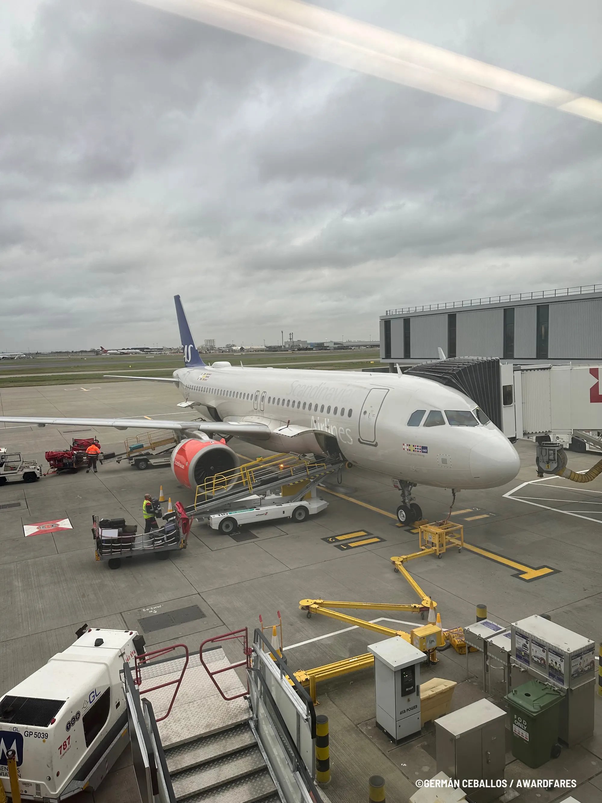 Scandinavian Airlines SAS A320neo Economy Class from London LHR to Copenhagen CPH