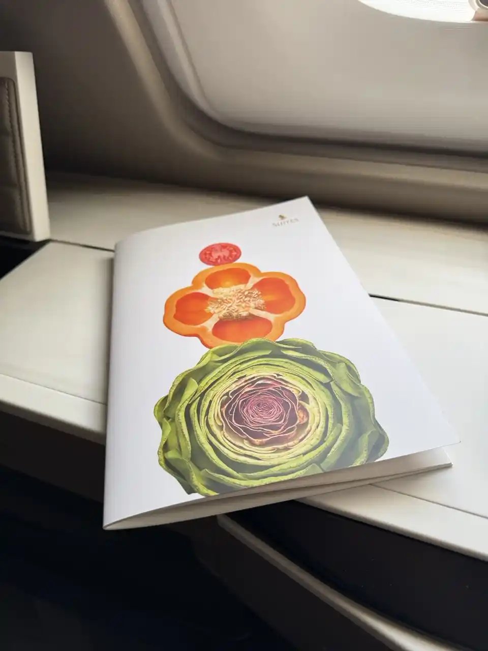 Singapore Airlines First Class Suites A380: Menu