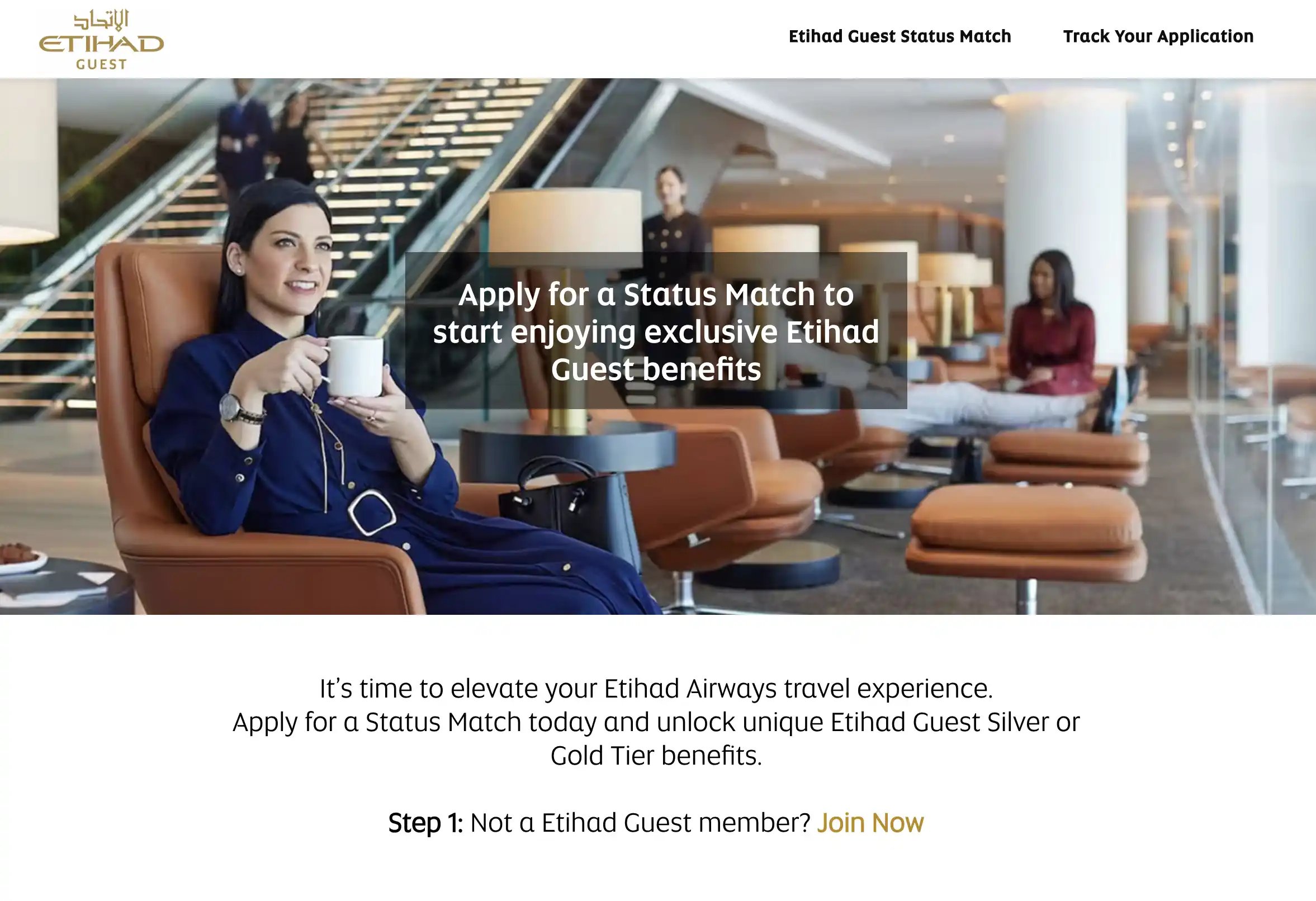 Ongoing Etihad Guest Status Match Offer.