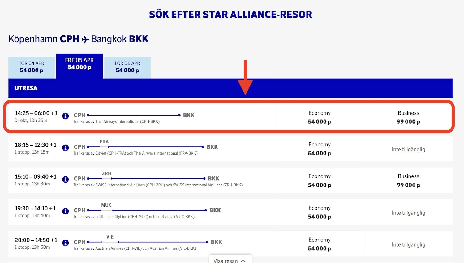 SAS EuroBonus restores Thai Airways redemptions.