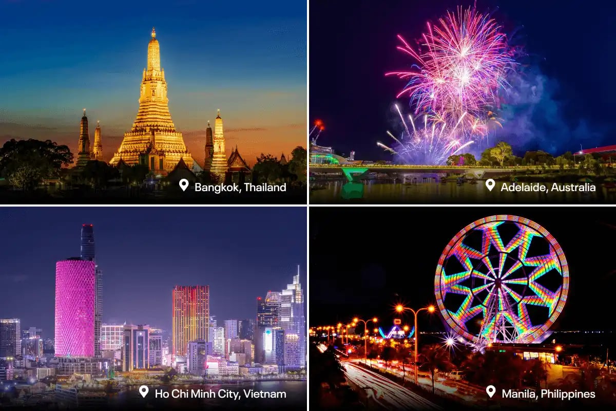 United Airlines Winter 2025 Routes (Pacific Expansion): Nonstop Flights to Bangkok, Ho Chi Minh City, Adelaide, and Manila.