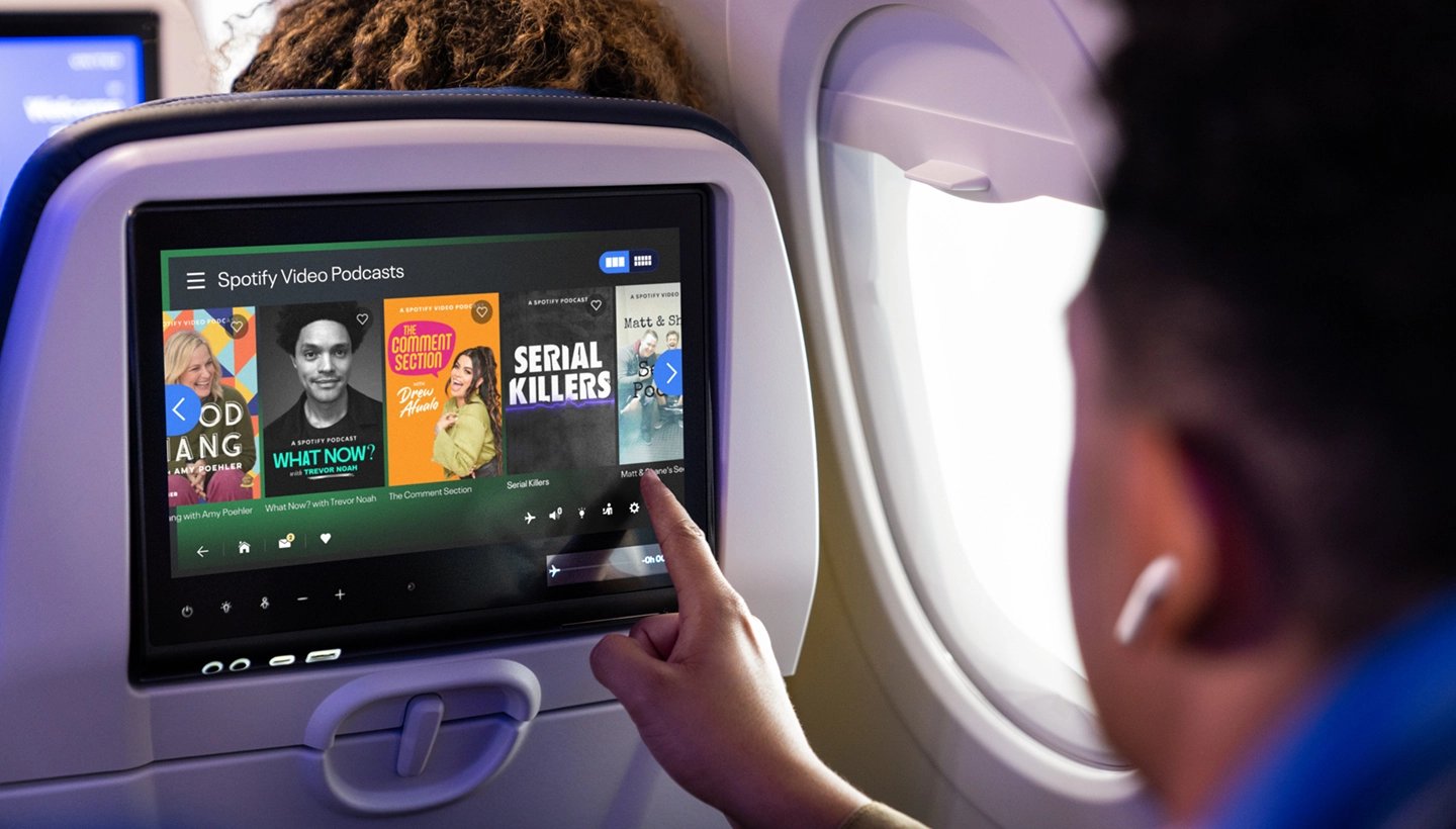 United and Spotify Team Up to Bring Playlists, Podcasts, and Audiobooks Onboard.