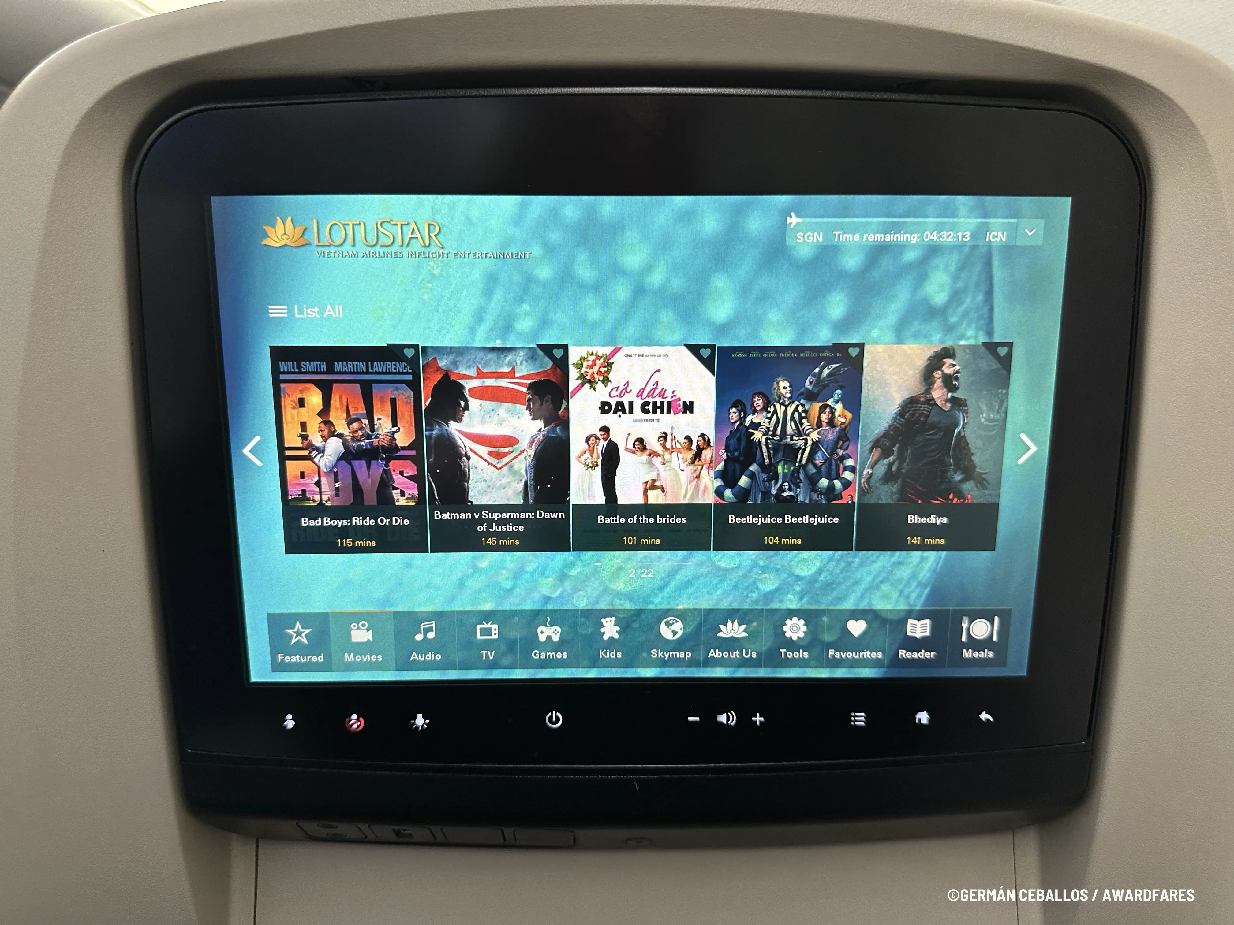 Ambiente en cabina de Vietnam Airlines (787-10) Ho Chi Minh a Seúl
