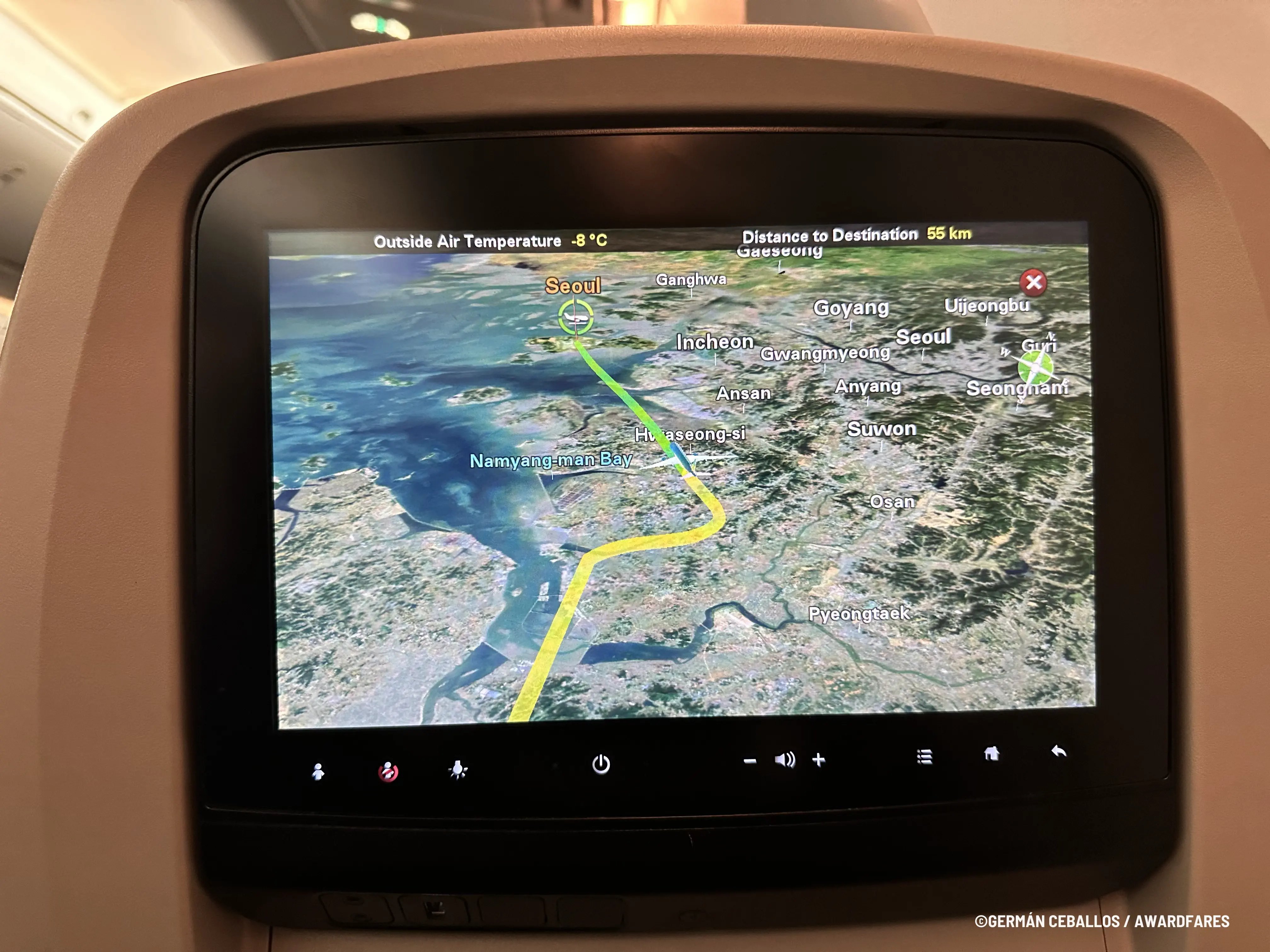 Vietnam Airlines Clase Económica en aproximación final a Seúl (787-10)